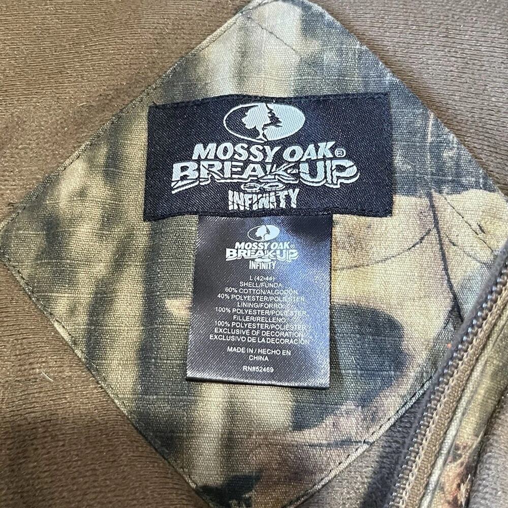 Mossy Oak Break Up Infinity Camo Full Zip Jacket Size Large - Picture 6 of 7